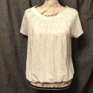 Joe Fresh cream blouse-EUC-worn once-Size-L.👓